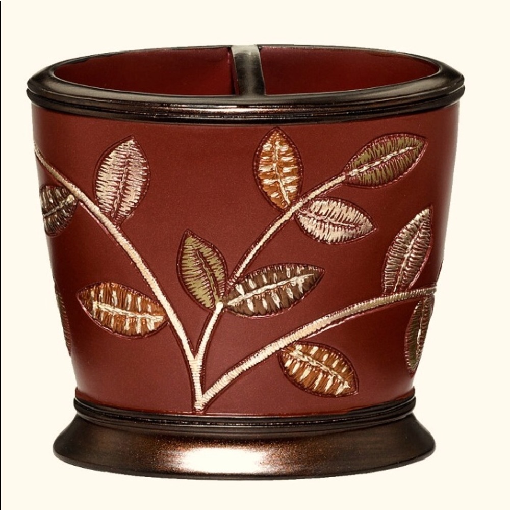 Aubury Burgundy Toothbrush Holder, New